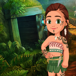 G4K Cute Ancient Tribal Girl Rescue