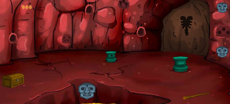 Games4Escape-Hunted Red Cave Escape