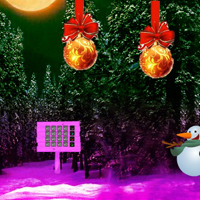 WowEscape Christmas Red Ball Forest Escape